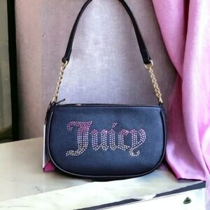 Juicy Couture Black Shoulder Bag Logo Classic II